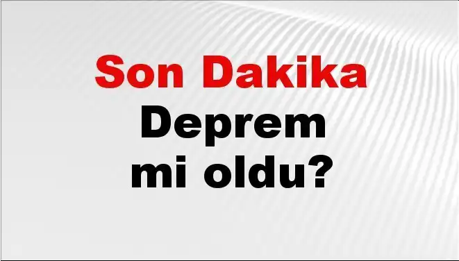 Tekirdağ'da Son Dakika Depremi: Yer Sarsıntısı Hakkında Tüm Detaylar