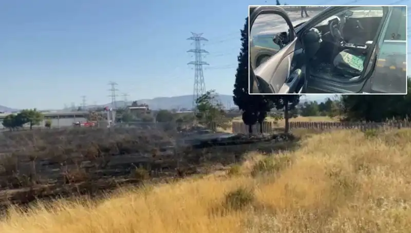 İzmir’deki Otluk Alan Yangını AVM Otoparkını Tehdit Etti!
