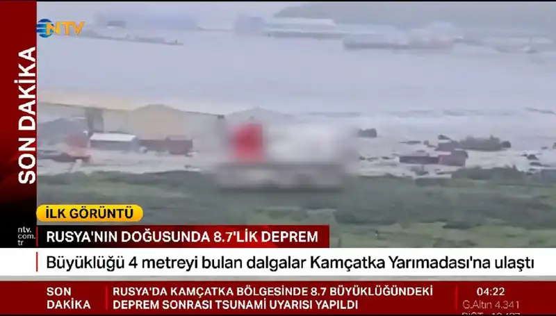 Kamçatka Kıyılarında İlk Tsunami Dalgaları Yaşandı: Bölge Nefes Kesti!